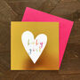 Gold Foiled New Baby Girl Card, thumbnail 3 of 5