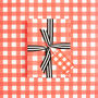 Gingham Gift Tags, Red And White, thumbnail 2 of 2
