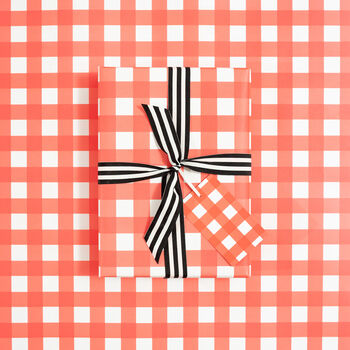 Gingham Gift Tags, Red And White, 2 of 2