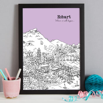 Personalised Hobart Print, 5 of 9
