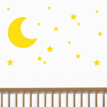 Moon And Stars Wall Stickers, 3 of 9