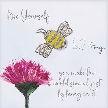 Personalised Bee Yourself Pebble Picture, 3 of 3