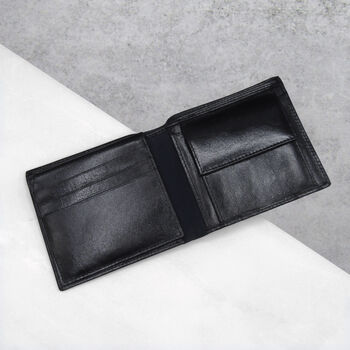 Personalised Men's Rfid Leather Bifold Wallet, 6 of 6