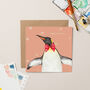 Gold Foil Penguin Christmas Card, thumbnail 1 of 3