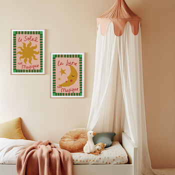 Sun And Moon Nursery Print Set, 2 of 10
