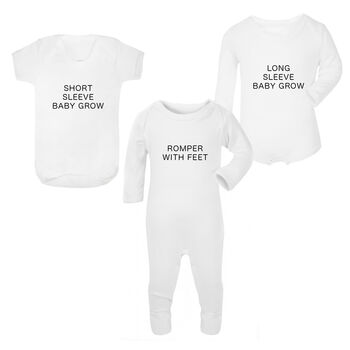 Bonjour, Personalised Babygrow Or T Shirt, 4 of 8