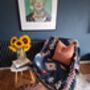 Navy Blue Aztec Blanket And Furniture Throw, thumbnail 11 of 11