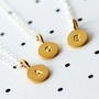 Gold Plated Sterling Silver Stamped Initial Necklace, thumbnail 6 of 12