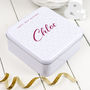 Personalised Gift Tin In A Geometric Design, thumbnail 3 of 6