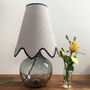 Scalloped Lampshade With Black Trim *Free Delivery*, thumbnail 1 of 4