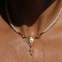 Handmade Freshwater Pearl Sacred Heart Rosary Choker, thumbnail 4 of 9