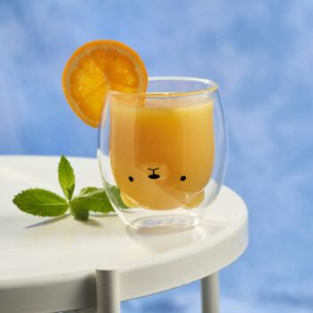 Cute Animal Double Walled Drinking Glass, 5 of 9