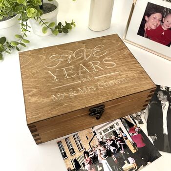 Five Year Anniversary Keepsake Box, 4 of 12