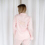 Embroidered 'Bridesmaid' Satin Pyjamas Kids And Ladies, thumbnail 12 of 12