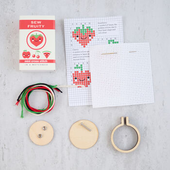 Sew Fruity Mini Cross Stitch Kit, 5 of 8