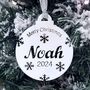 Merry Christmas Personalised Christmas Bauble, thumbnail 2 of 12