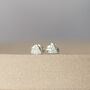 Sterling Silver Mini Triangle Studs, thumbnail 3 of 8