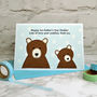'Daddy Bear' Personalised First Father's Day Card, thumbnail 2 of 2