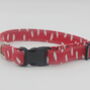 Red Smudge Dog Collar, thumbnail 1 of 6