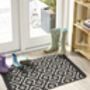 My Stain Resistant Durable Mats Cosy Geo Charcoal, thumbnail 1 of 5