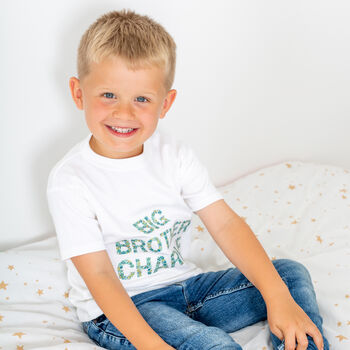 Personalised Big Sister / Brother, Little Sister / Brother Sibling Matching Set Floral, 6 of 10