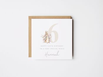 Personalised Peter Rabbit 1st Birthday Card Granddaughter *Age Options, 6 of 6