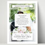 Wedding Anniversary Couples Photo Print Personalised Anniversary Gift, thumbnail 2 of 5