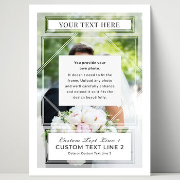 Wedding Anniversary Couples Photo Print Personalised Anniversary Gift, 2 of 5