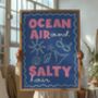 Ocean Air And Salty Hair Print, thumbnail 1 of 3