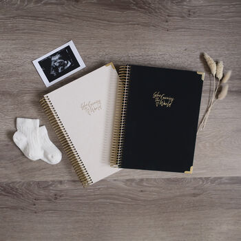 52 Weeks Of Me And You Luxury Linen Pregnancy Journal, 6 of 11