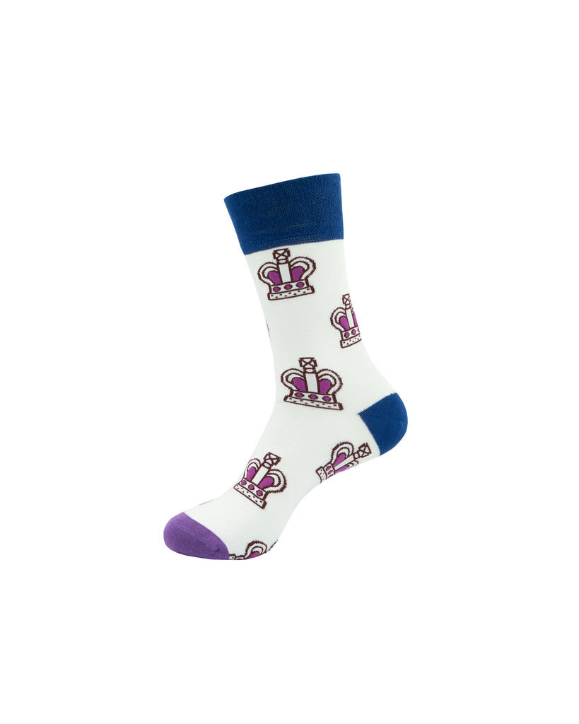 Queen's Platinum Jubilee Collection Box Of Socks Gift By Sock Geeks