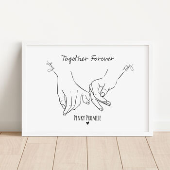 Together Forever Pinky Promise Print For Partner, 2 of 4