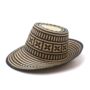 Black Arawak Short Brim Straw Hat, thumbnail 2 of 9
