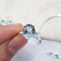 925 Silver Blue Topaz Glow November Birthstone Ring, thumbnail 1 of 5