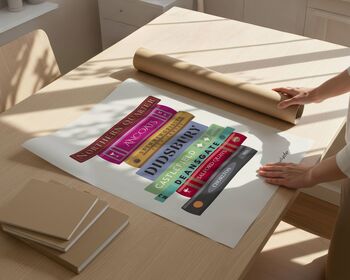 Manchester Book Stack Art Print, 4 of 6