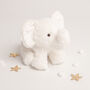 Gift Boxed White Soft Plush Elephant Toy, thumbnail 3 of 4