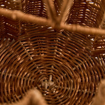 Scalloped Wicker Cutlery Basket, 4 of 5