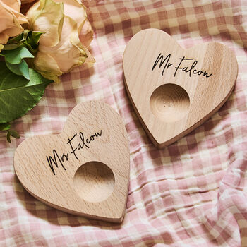 Valentine's Day Wooden Heart Egg Cup, 7 of 7