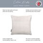 Luxury Super Soft Velvet Cushion Cream, thumbnail 6 of 6