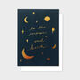 Moon And Back Celestial Love You Postcard, thumbnail 3 of 4