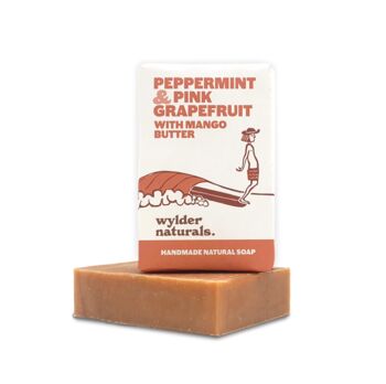 Peppermint And Pink Grapefruit Cold Pressed Soap, 3 of 4
