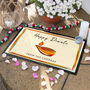 Personalised Diwali Colourful Light Decoration Mat, thumbnail 1 of 3