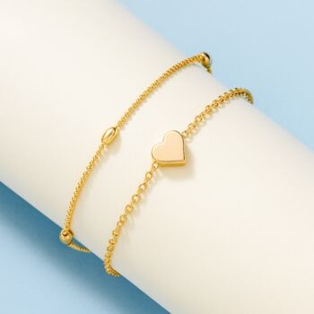 Elegant Pearl And Heart Trio Jewellery Set, 3 of 4