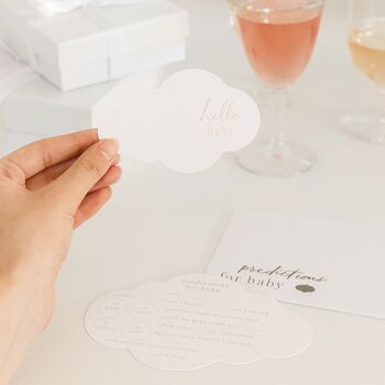 Iridescent Baby Shower Advice Cards Keepsake Pearls, 5 of 5