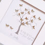 Roots Of A Family Personalised Butterfly Family Tree, thumbnail 1 of 8