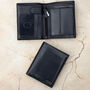 Personalised Leather Wallet Vertical Trifold Rfid, thumbnail 1 of 7