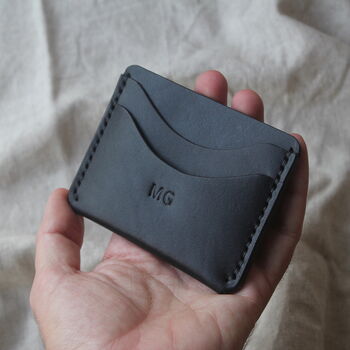 Personalised Minimalist Leather Wallet, 2 of 9