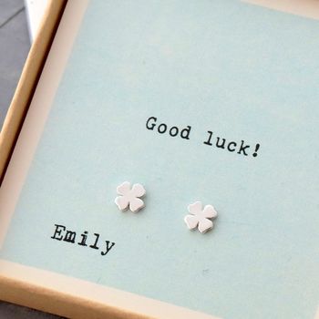 Gift Boxed 'Good Luck' Earrings, 5 of 5