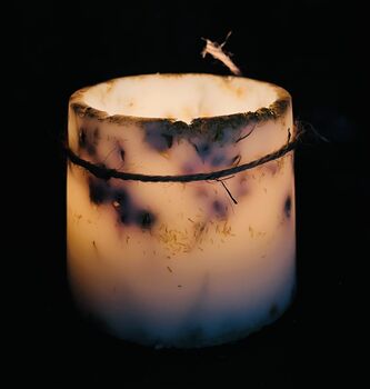 Wax Lantern Candle Holder Camomile, 2 of 2