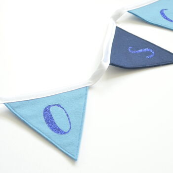 Personalised Navy And Gold Felt Bunting, 5 of 7